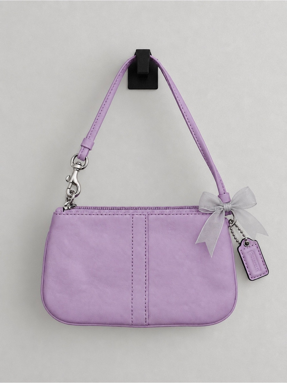 Coach Hampton Lilac Soft Leather Wristlet
